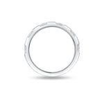 Silver Rub-over Baguette Ring