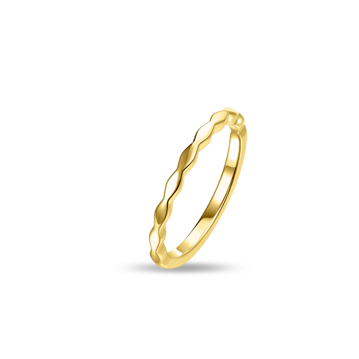 9ct Gold Jagged Edge Ring