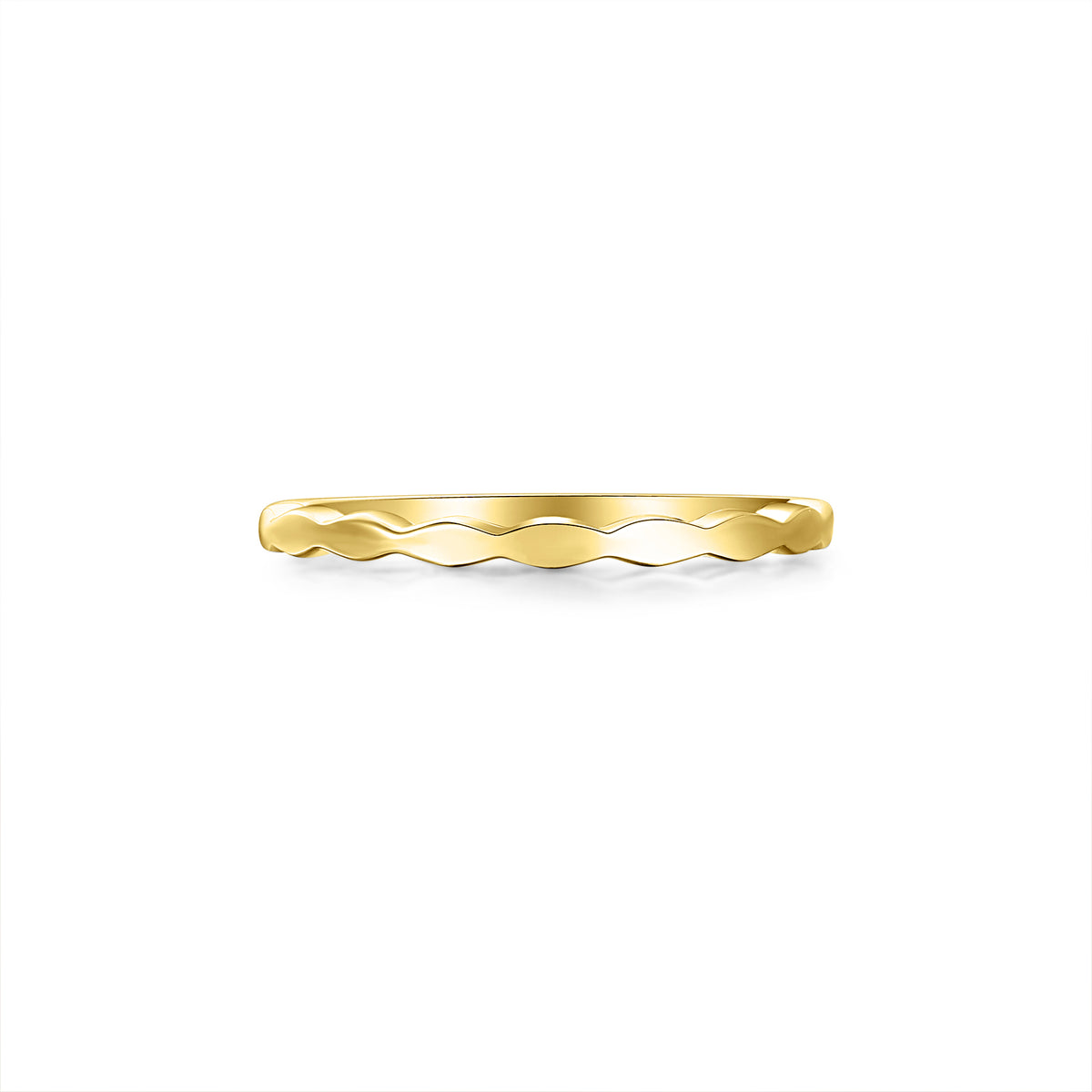 9ct Gold Jagged Edge Ring