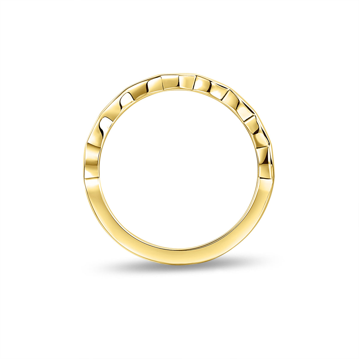 9ct Gold Jagged Edge Ring