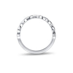 Silver Ring with jagged edges