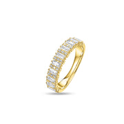 0.77ct Lab Diamond Round and Baguette Eternity Band