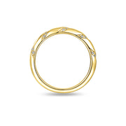 CZ Lines 9ct Gold Ring