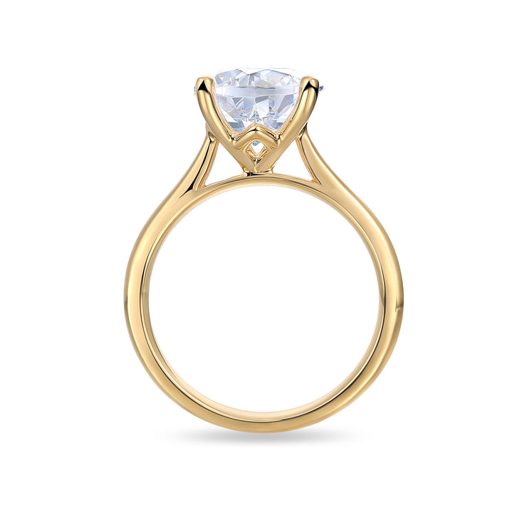 18ct Gold 3ct Pear Diamond Ring
