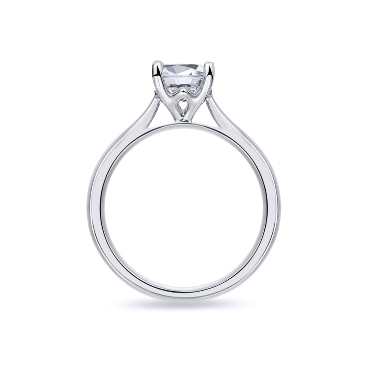 Platinum Oval Solitaire 1.5ct Lab Diamond Ring