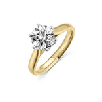 1.5ctRound Lab Diamond Solitaire with 6 Claws 18ct Gold