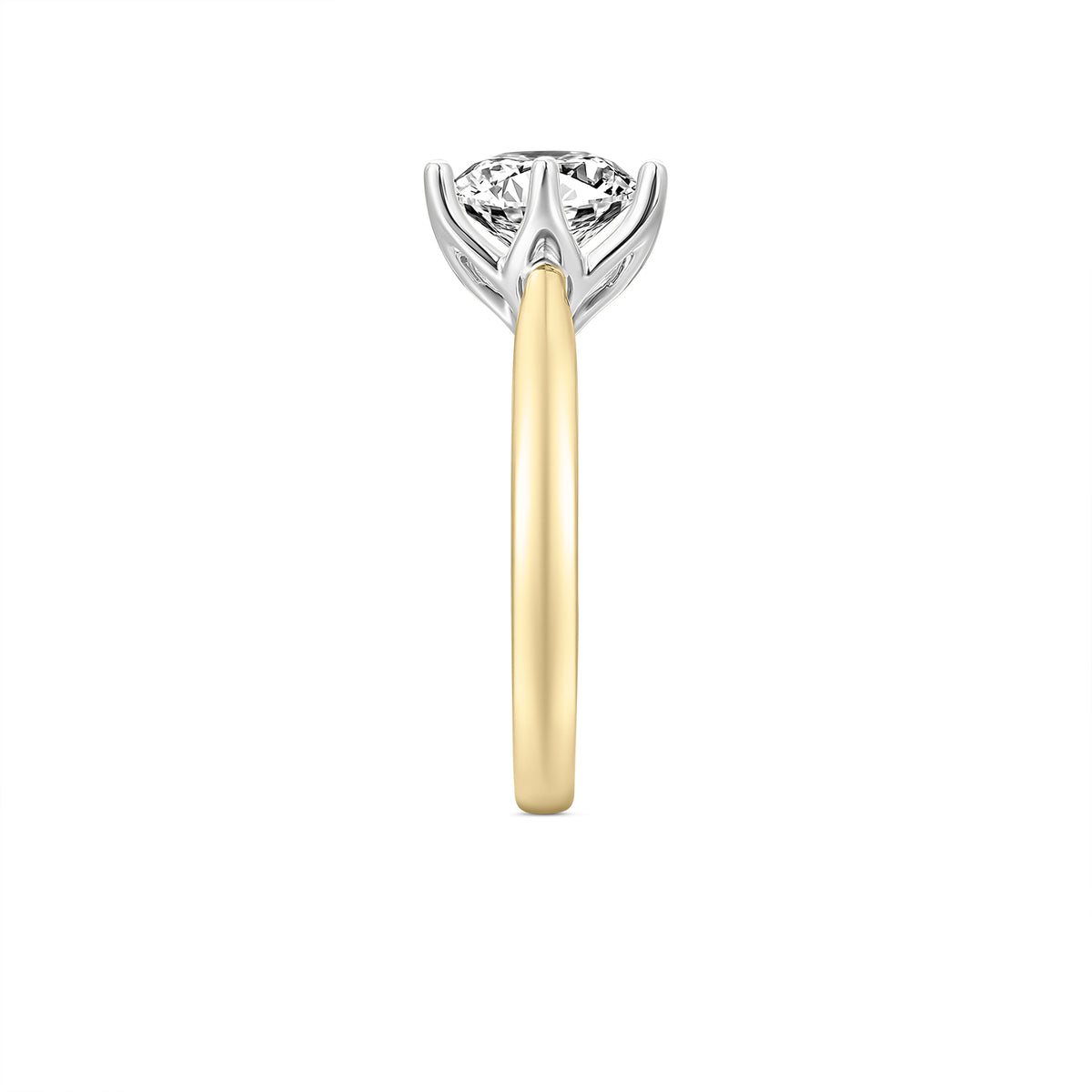 2.5ct Natural Diamond Round Solitaire with 6 claws
