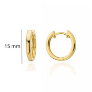 9ct Gold Medium Hoop Earrings