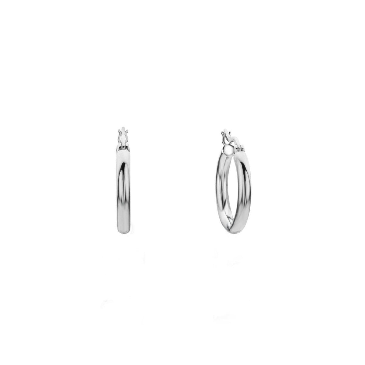 Plain Silver Hoop Earrings