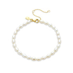 9ct Gold organic shape Peal Bracelet