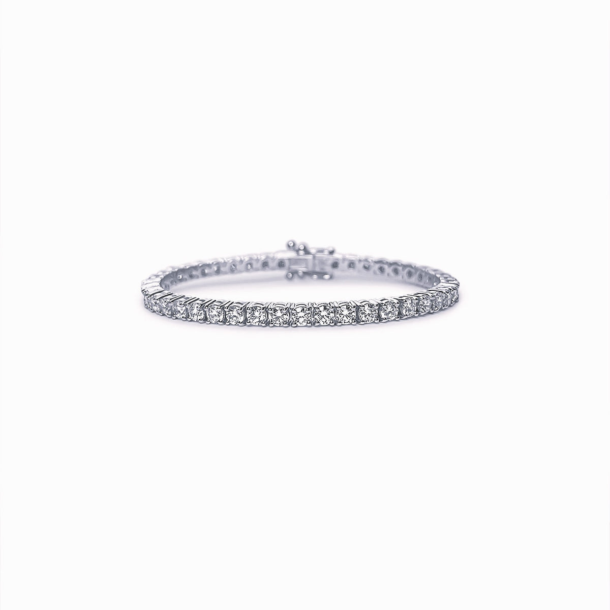 Lab Diamond Tennis Bracelet in Platinum