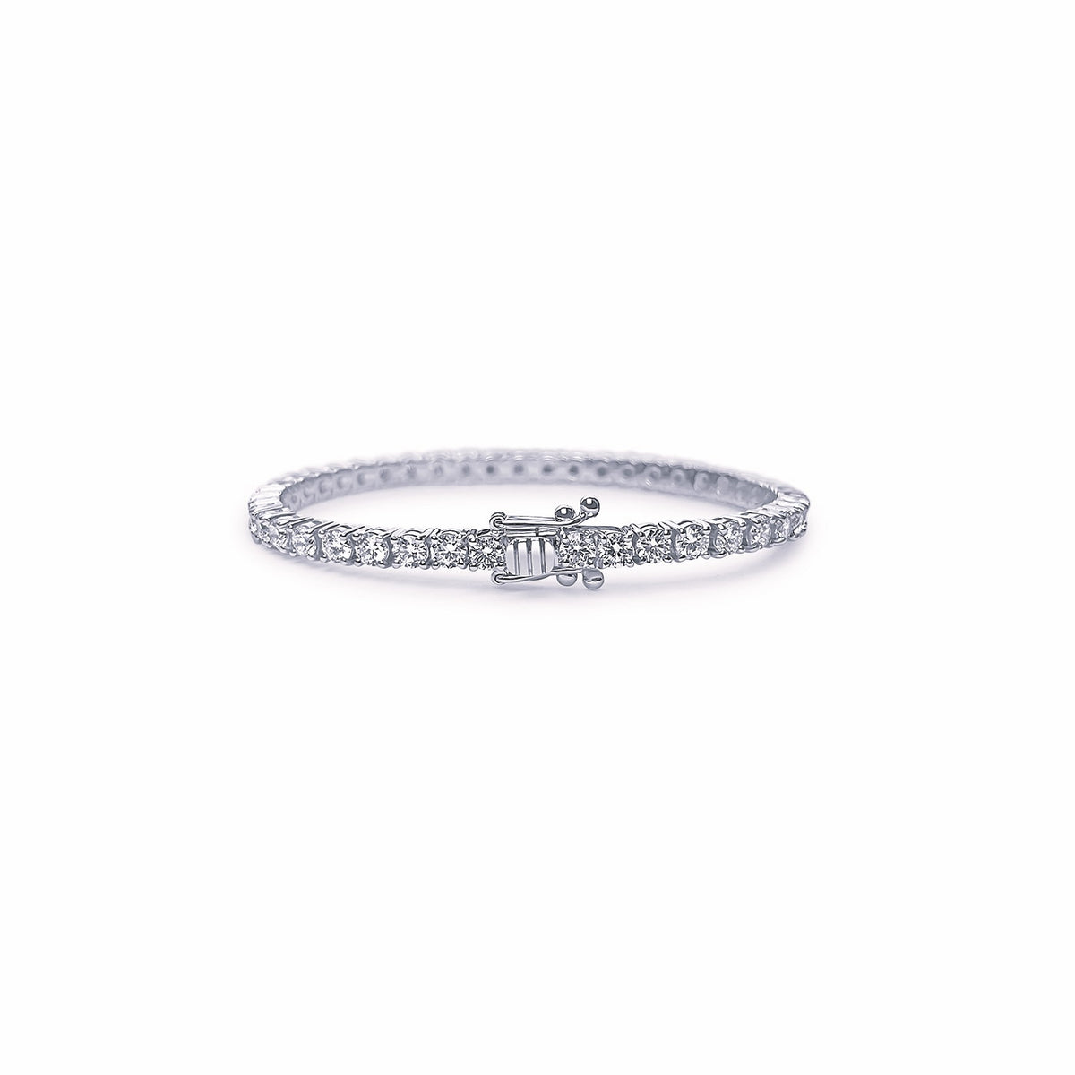 Lab Diamond Tennis Bracelet in Platinum