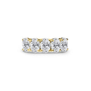 1.5ct Oval Eternity Band 5 Lab Diamonds