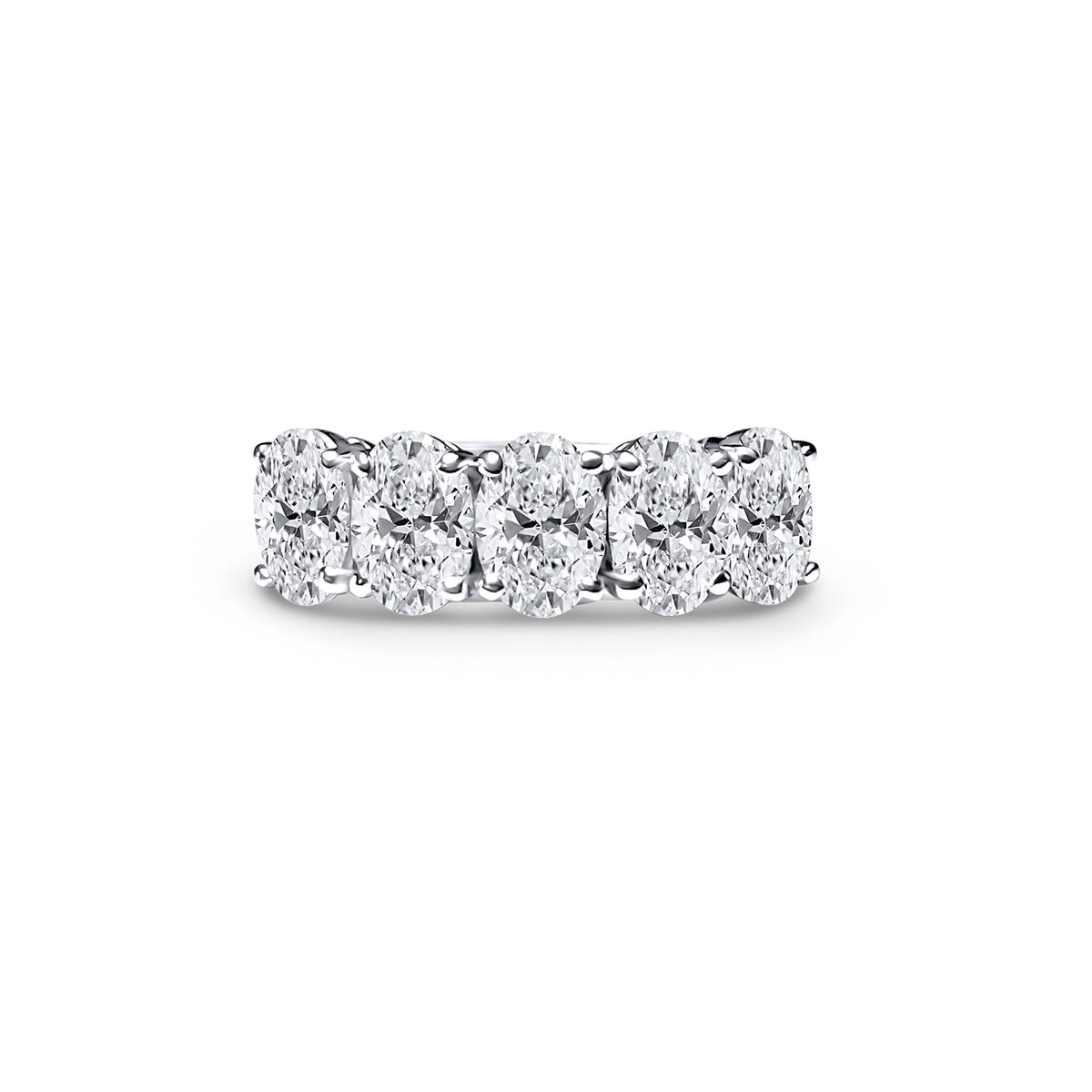 2ct Oval Lab Diamond Eternity Ring