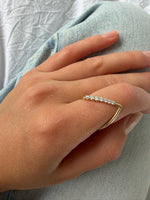 Organic Shape Diamond Ring