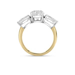 4.5ct Pear Three Stone Lab Diamond Ring in 18ct Gold