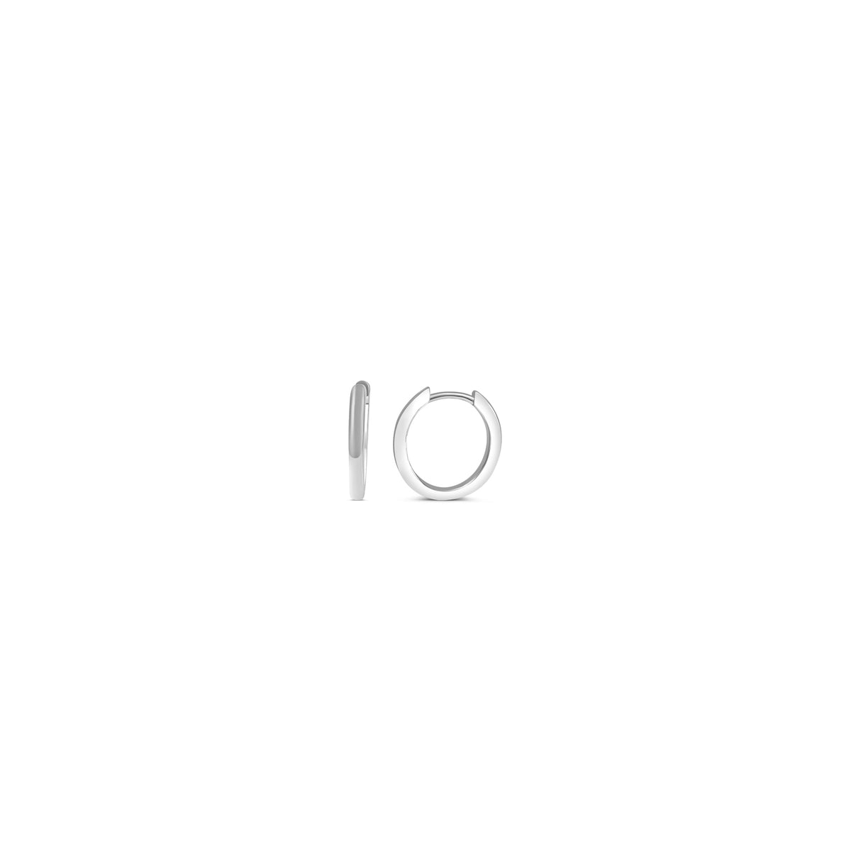 Silver Plain Hoop Earrings