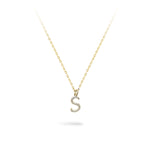 Lab Diamond Initial Necklace in 18ct Gold