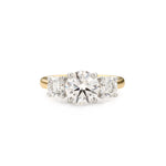 Three Stone 3ct Lab Diamond Ring