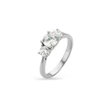 3 round stones 1.25ct Natural Diamond Ring