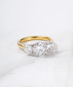 Three Stone 3ct Lab Diamond Ring