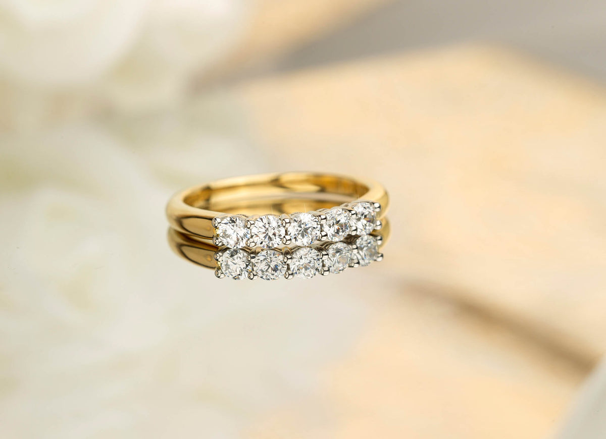 Natural Diamond .50ct Eternity Ring in 18ct Gold