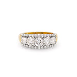 Multi Stone Lab Diamond Ring set in 18ct Gold