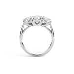 Platinum 3 Stone Lab Diamond Ring 2.25ct