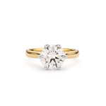 Round 3ct Lab Diamond Solitaire 6 claws