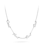 Silver Multiple Name Necklace