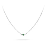 Silver Birthstone Necklace