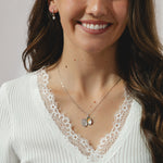 Oval Silver Locket Necklace