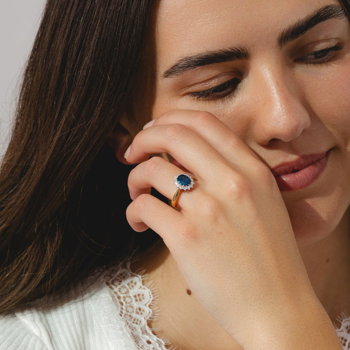 18ct Gold Sapphire and Diamond Ring