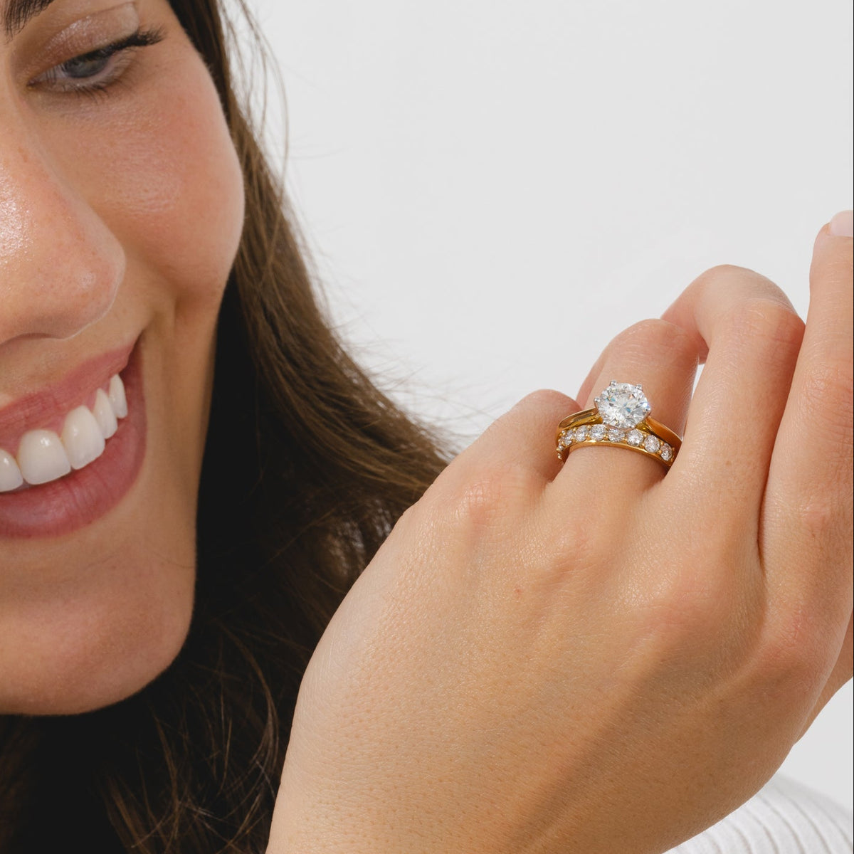 18ct Gold Lab Diamond Eternity Ring 1.18ct