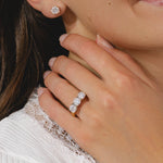 18ct Gold 3 Stone Lab Diamond Ring 2.25ct