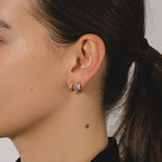 9ct Gold Croissant Hoop Earrings