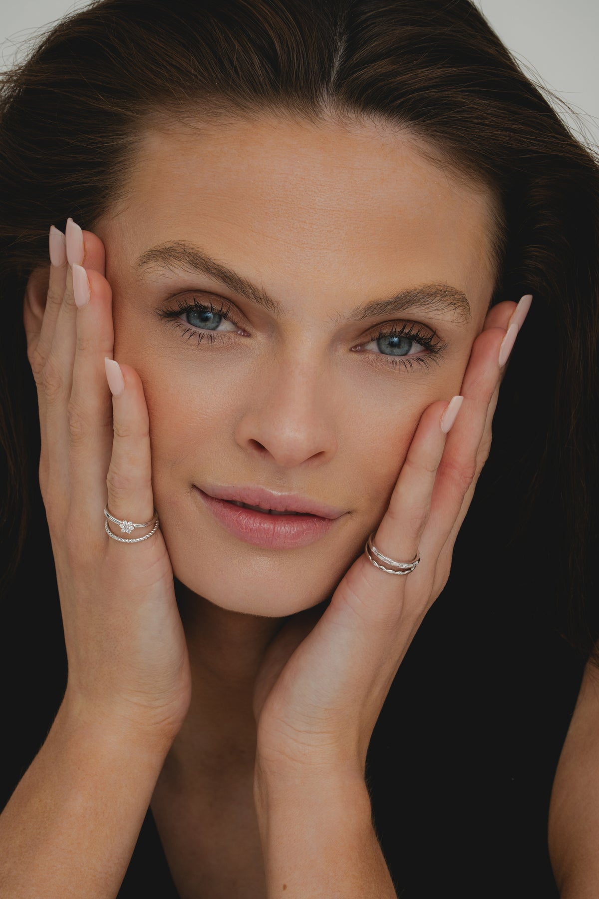 Silver Ring with jagged edges