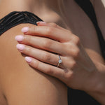 Platinum .50ct Round Natural Diamond Solitaire Ring