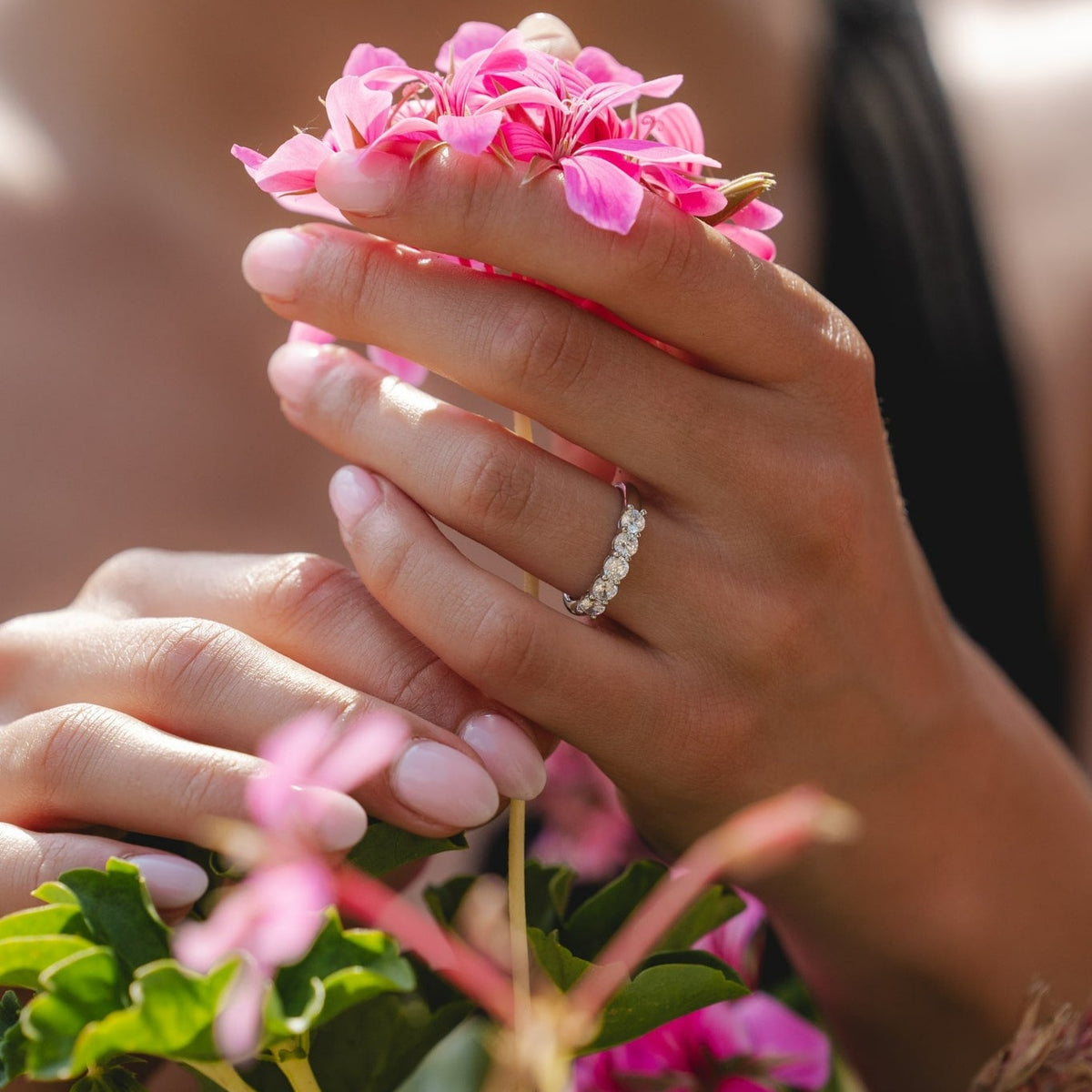 Platinum Eternity Ring .75ct