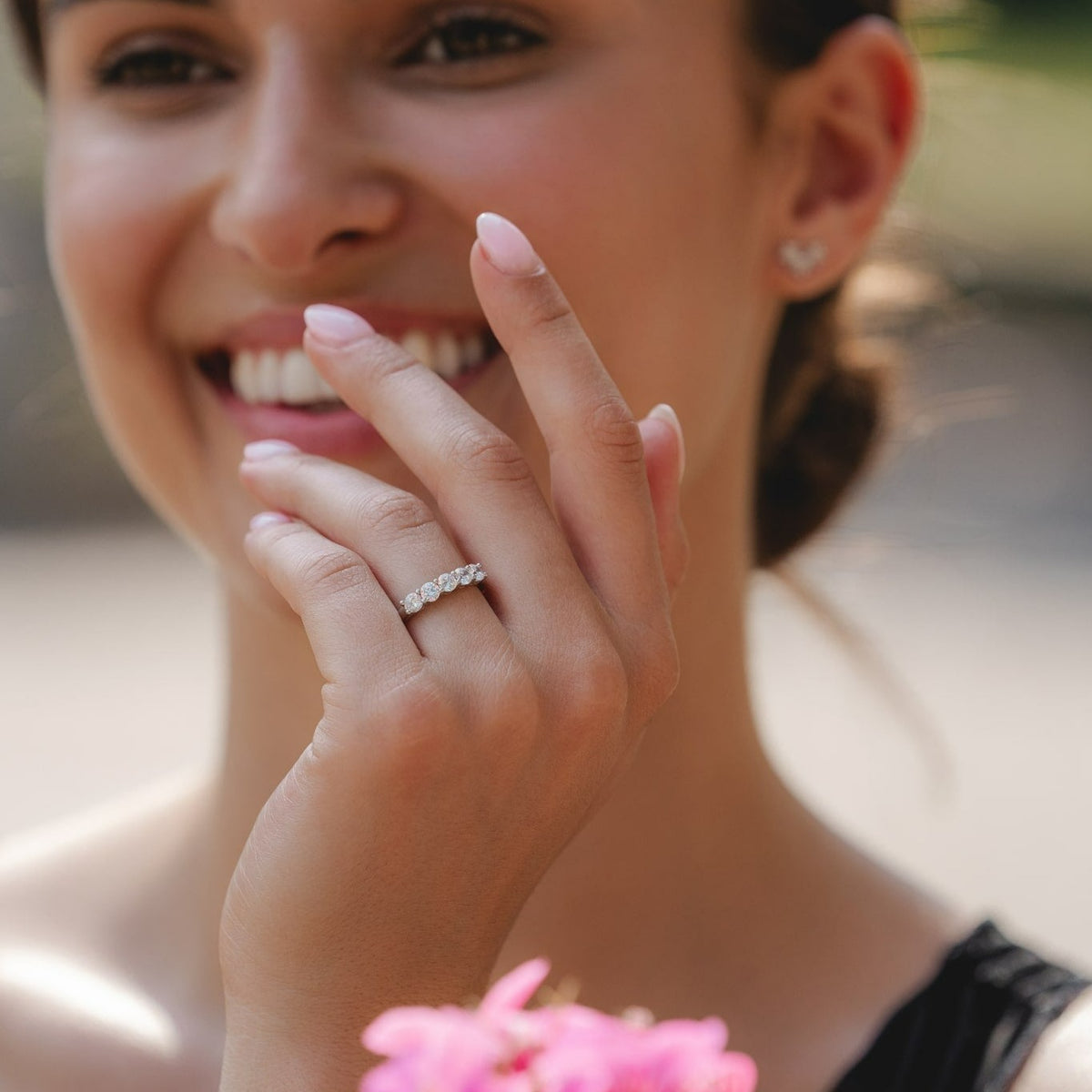 Platinum Eternity Ring .75ct