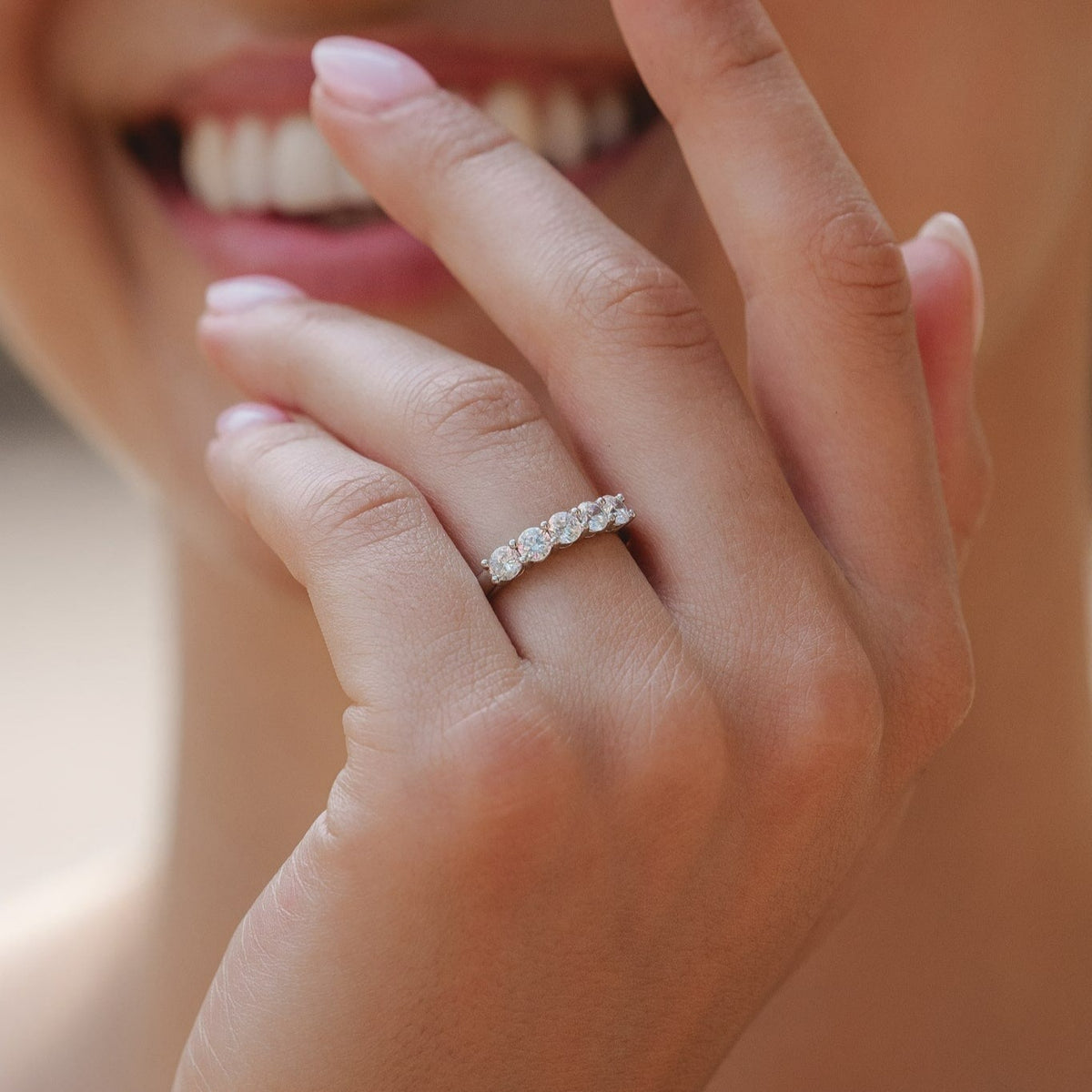 Platinum Eternity Ring .75ct