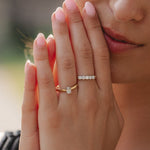 18ct Gold .50ct Oval Solitaire Lab Diamond Ring