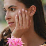 18ct Gold .50ct Oval Solitaire Lab Diamond Ring