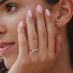 18ct Gold .50ct Oval Solitaire Lab Diamond Ring