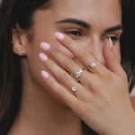 3 round stones 1.25ct Natural Diamond Ring