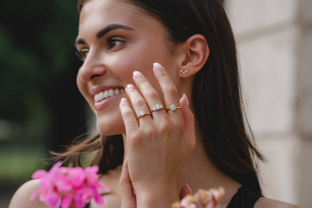 Round Solitaire 1ct Lab Diamond Ring