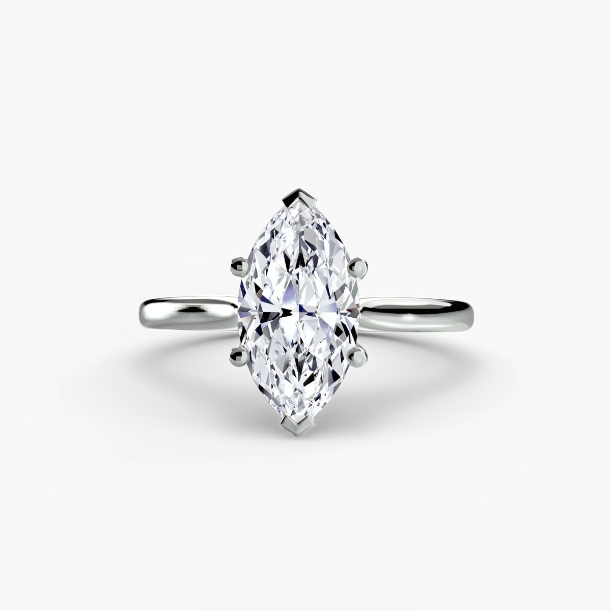 Cathedral Setting Solitaire Ring