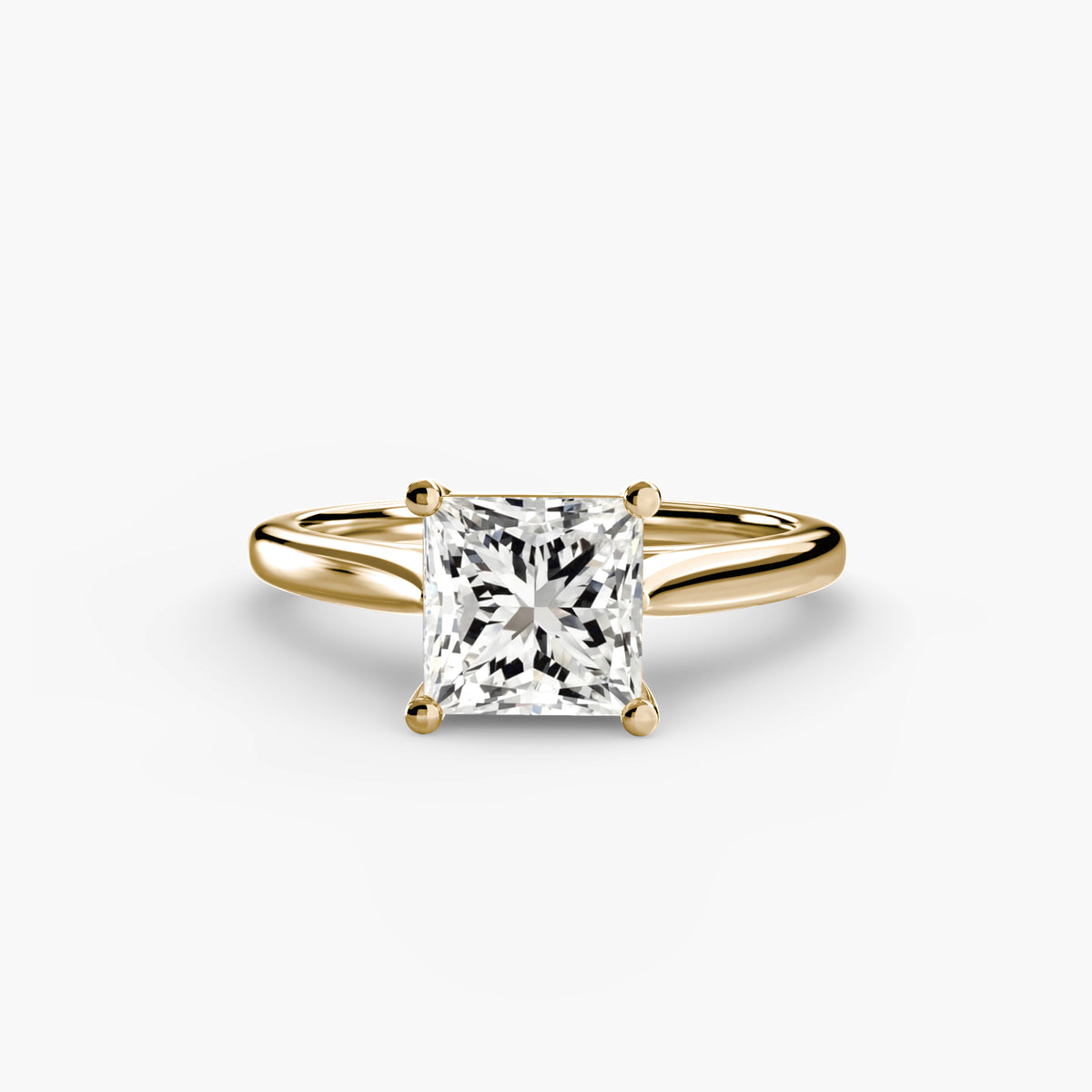 Cathedral Setting Solitaire Ring