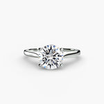 Cathedral Setting Solitaire Ring