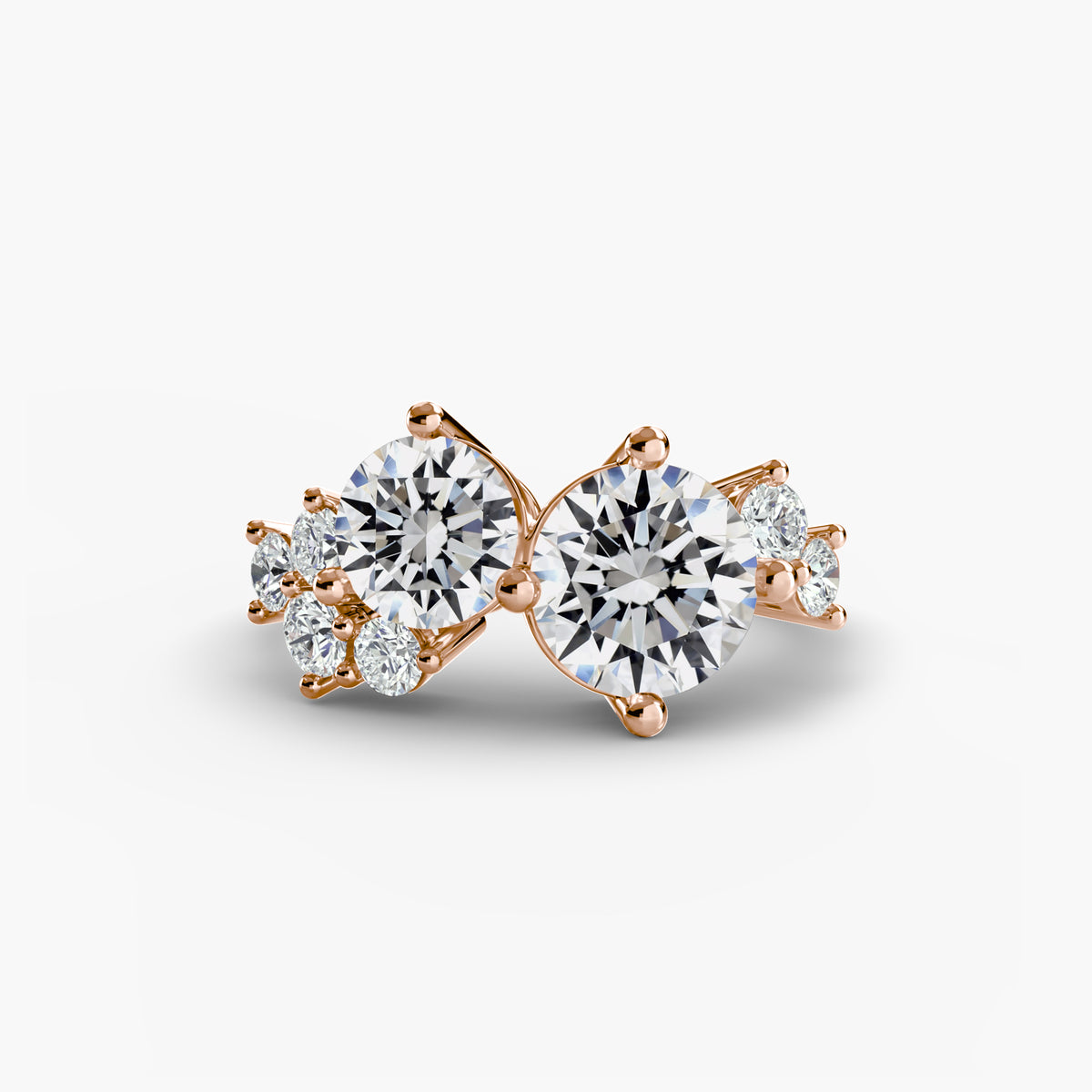 Modern Cluster Diamond Ring